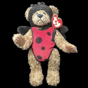 Ty-The Attic Treasures "Bugsy" Always A Lady-Bear Dressed In A Ladybug Costume